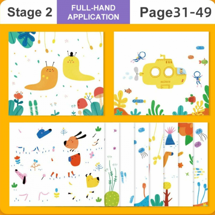 Carte de activitati cu finger paint, pictura cu degetele [6]
