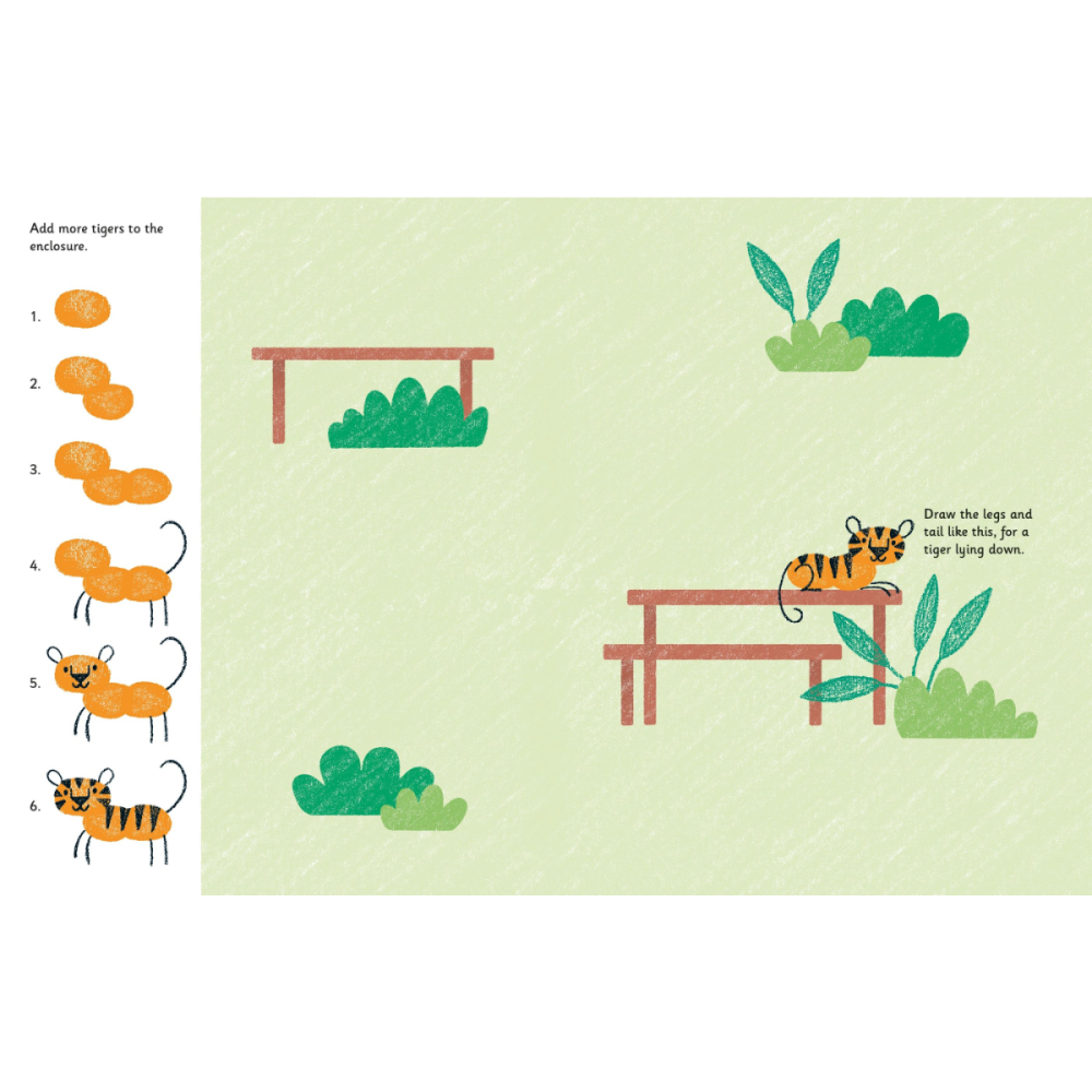Carte de activitati, Pictura cu Amprente la Zoo, Fingerprint Activities Zoo, Varsta 6 ani+ [4]