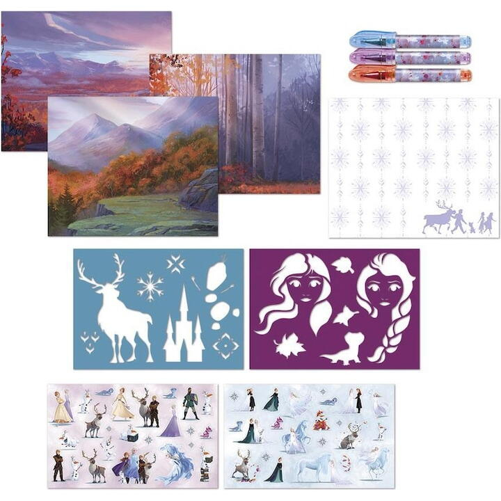 Carte de activitati & pixuri - Frozen [2]