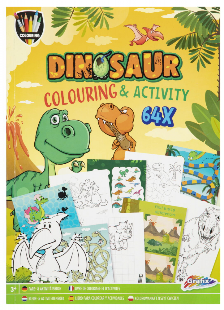 Carte de colorat cu activitati - Dinozaur [1]