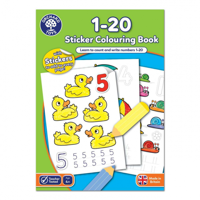 Carte de colorat cu activitati in limba engleza si abtibilduri 1 - 20 [1]