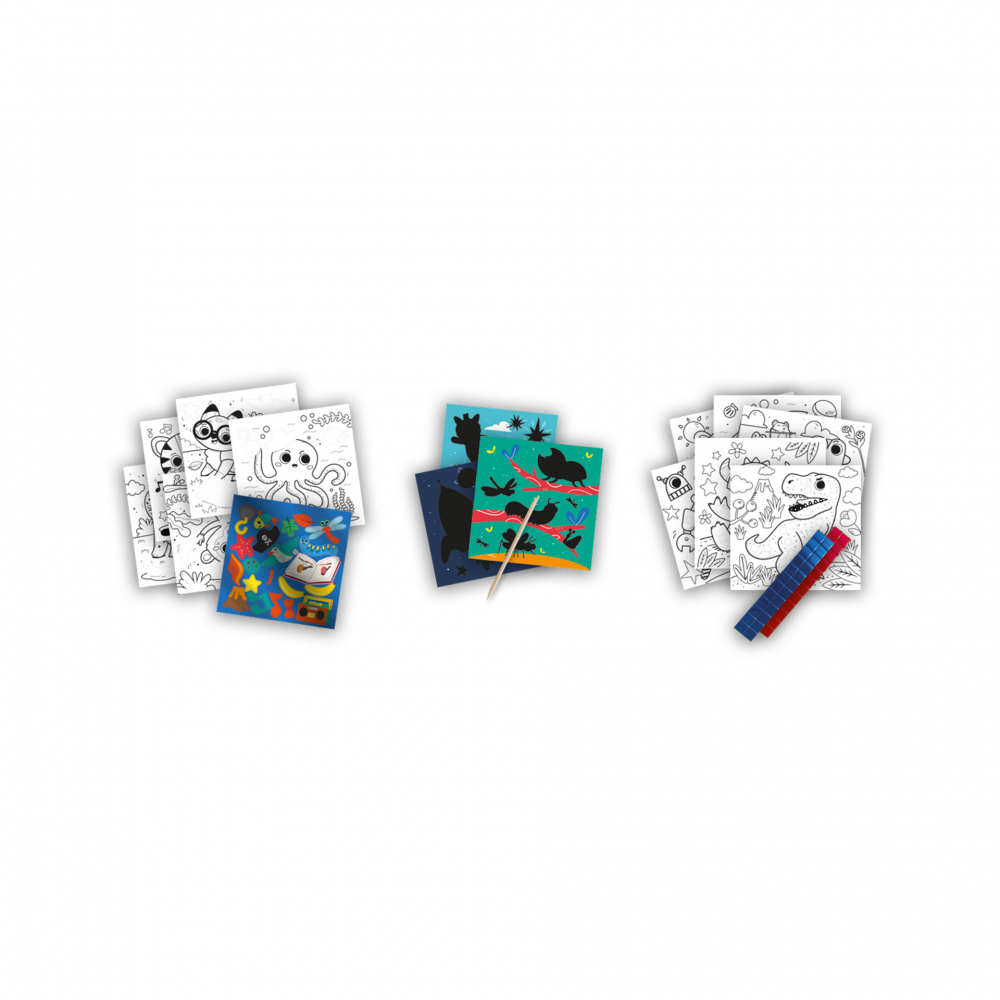Carte de colorat cu activitati metalice 3 in 1 [2]