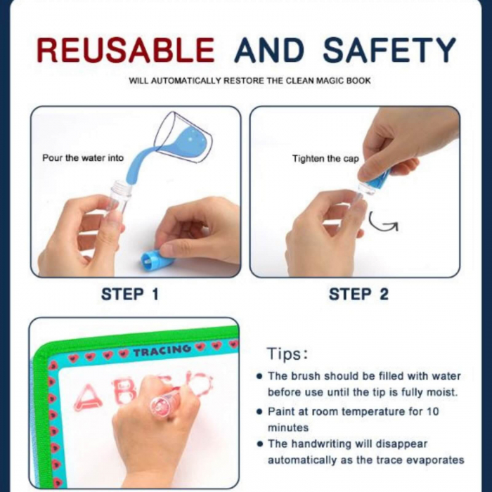 Carte de colorat cu apa magica Water Magic [9]