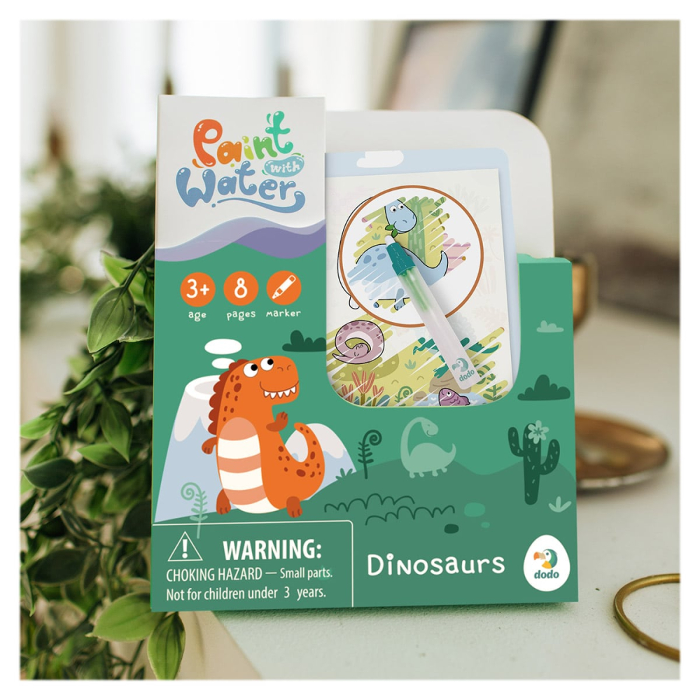 Carte de colorat cu apa, Dinozauri, copii varsta 3-6 ani [4]