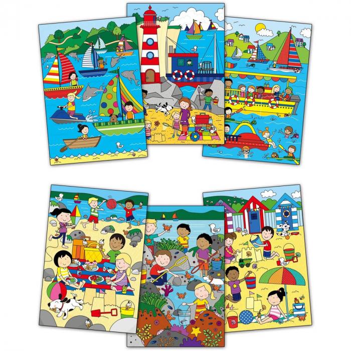 Carte de colorat cu apa magica Water Magic - La Mare [3]
