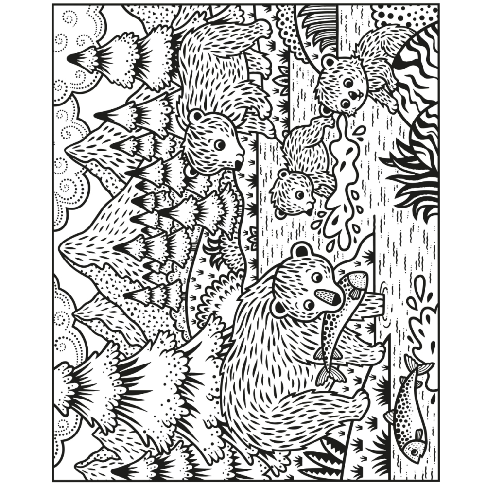 Carte de Colorat cu Apa, Magic Painting, 16 planse, Animals Magic Painting Book, Varsta 5 ani+ [3]