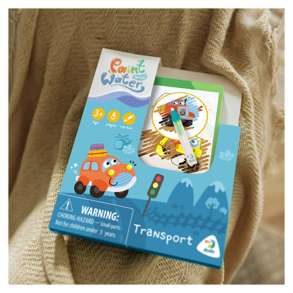 Carte de colorat cu apa, Mijloace de transport, copii varsta 3-6 ani [4]