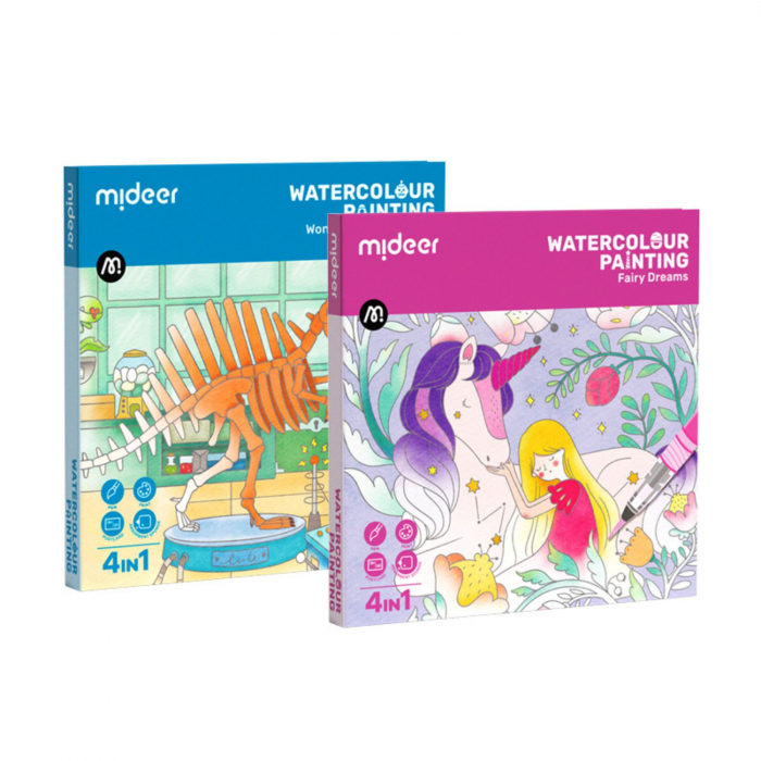 Carte de colorat cu apa, ilustratii si culori, Enchanted Garden [7]