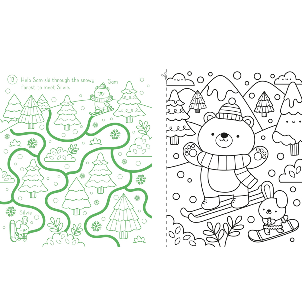 Carte de colorat pentru geam, Cute Christmas Window Art, 5 Ani+ [4]