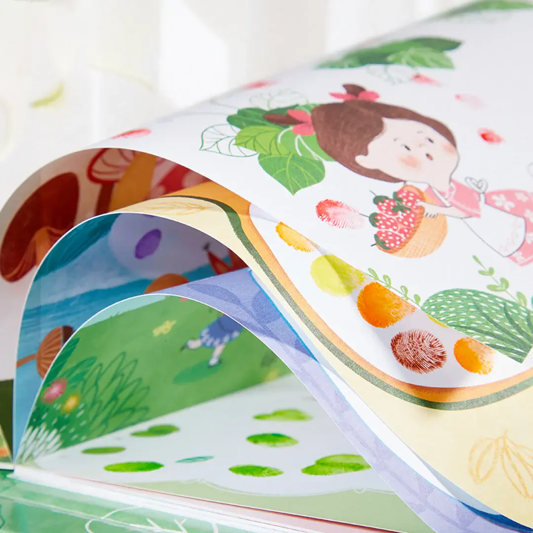 Carte de Pictat cu Degetele - Secret Garden, Nivel Începător, 50 Pagini, Creative Finger Paint Kit [9]