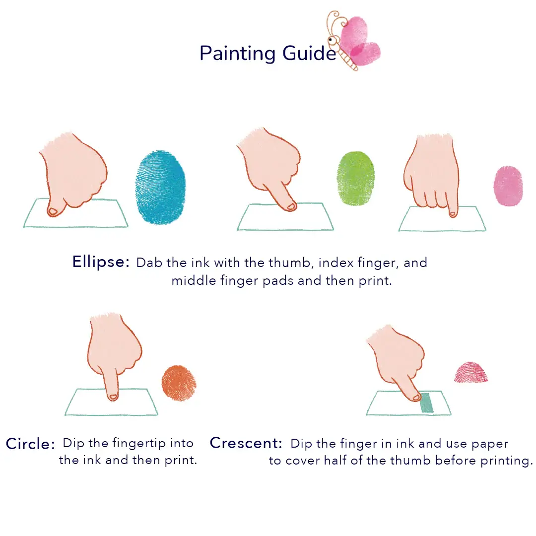 Carte de Pictat cu Degetele - Secret Garden, Nivel Începător, 50 Pagini, Creative Finger Paint Kit [7]