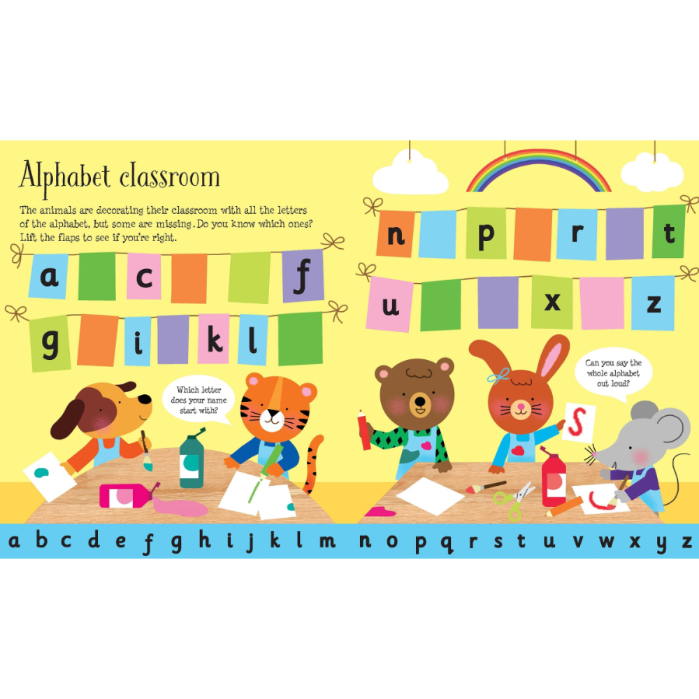 Carte interactiva Usborne, Ridicati Clapeta, Lift The Flap ABC, varsta 3 ani+ [2]