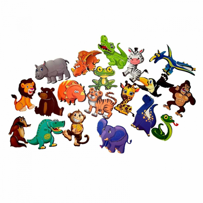 Carti cu Magneti Copii, Animale Salbatice Jungla  - Micostore.ro [4]