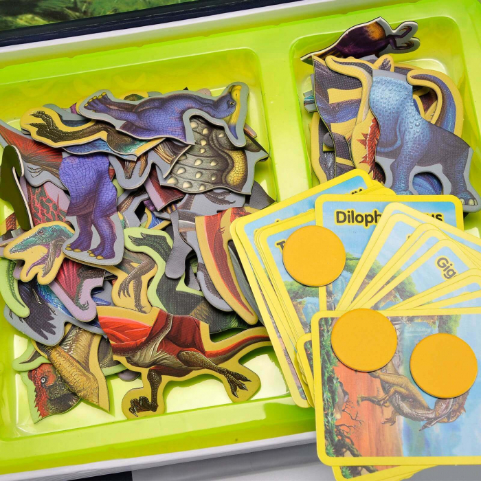Carte magnetica STEM ❤️ puzzle magnetic cu dinozauri. [3]