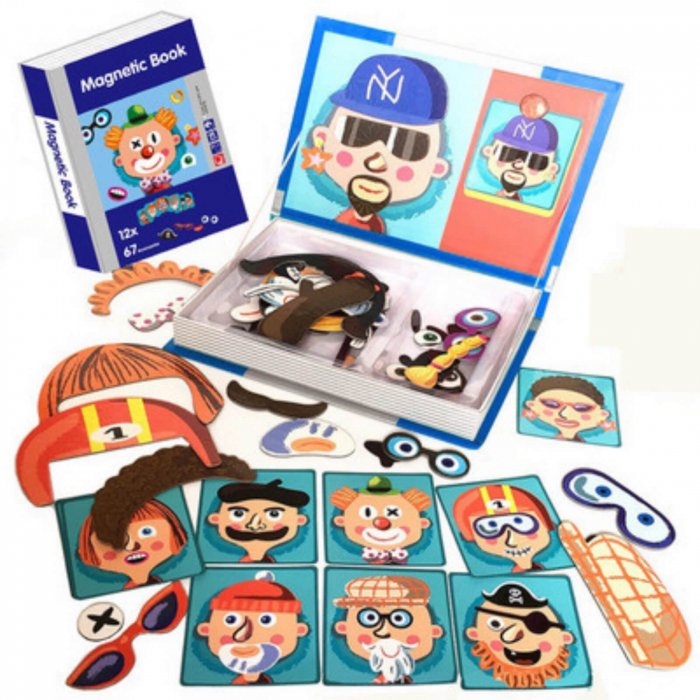 Carte magnetica STEM ❤️ puzzle magnetic figuri pirati. [2]
