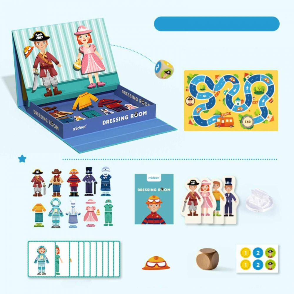 Carte Magnetică Puzzle, 50 Piese Magnetice – Joc Educativ STEM de Societate [7]