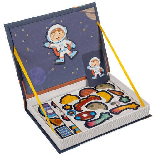 Carte magnetica Spatiul Cosmic puzzle 50 piese magnetice STEAM educativ [4]