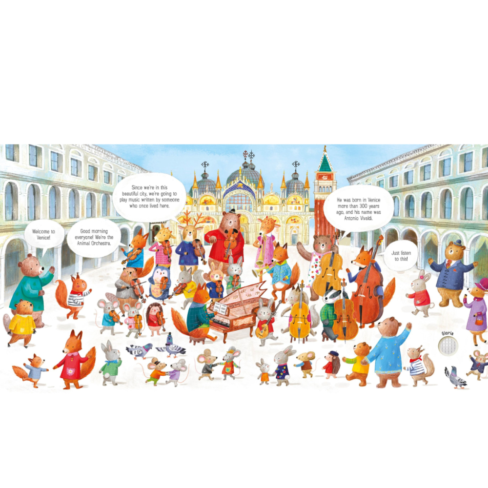 Carte Sonora Usborne Sound Book, Vivaldi in Venetia, The Animal Orchestra Plays Vivaldi, varsta 6 luni+ [4]