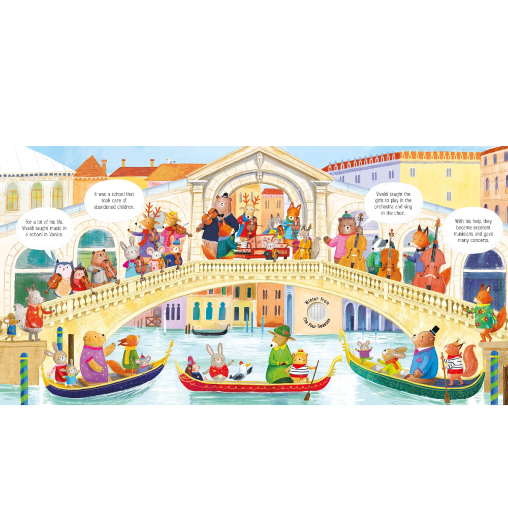 Carte Sonora Usborne Sound Book, Vivaldi in Venetia, The Animal Orchestra Plays Vivaldi, varsta 6 luni+ [3]