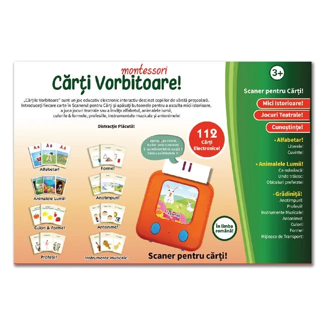 Carti Vorbitoare Montessori joc educativ electronic copii 3+ [3]