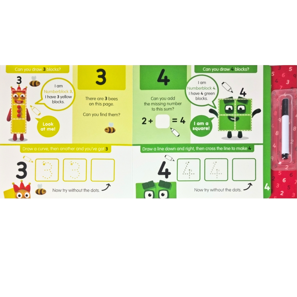 Carticica Scriu si sterg Numberblocks 1-10 [4]