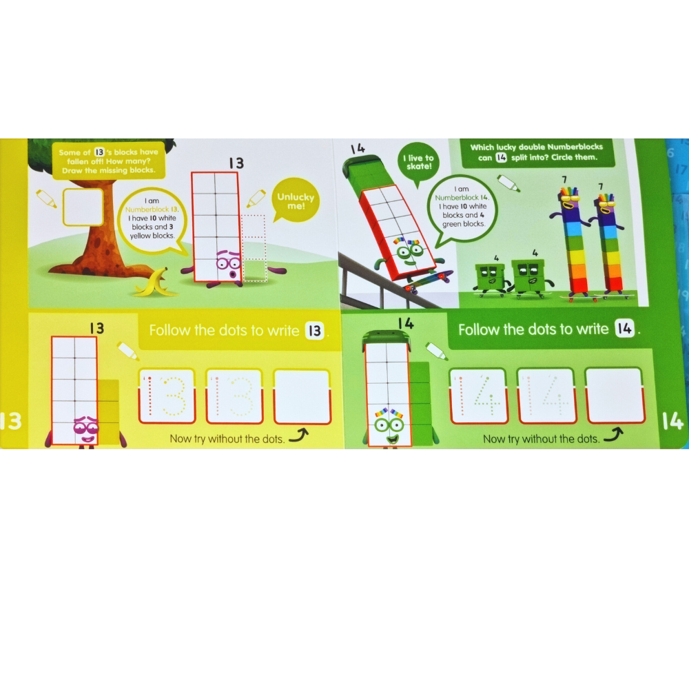Carticica Scriu si sterg -  Numberblocks 11-20 [3]