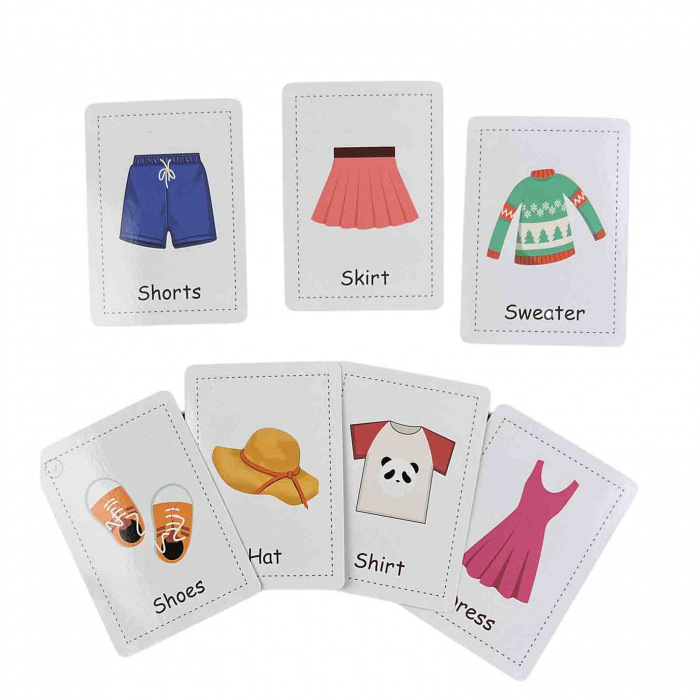 Cartonase educative pentru copii, Haine, 30 buc - Micostore.ro [1]