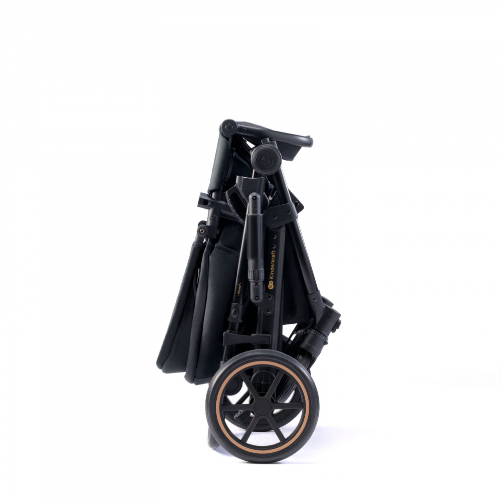 Carucior 2 in 1 kinderkraft prime 2, venezian black, varsta de la 0 luni la 5 ani [5]