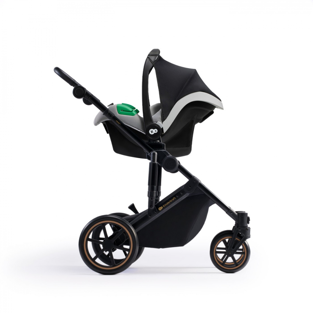 Carucior 3 in 1 kinderkraft prime 2 3in1 mink pro grey, varsta de la 0 luni la 5 ani [3]