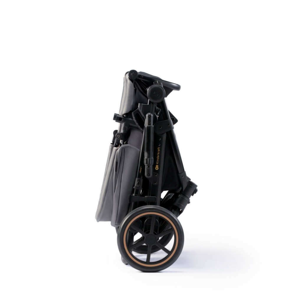 Carucior 3 in 1 kinderkraft prime 2 3in1 mink pro grey, varsta de la 0 luni la 5 ani [4]