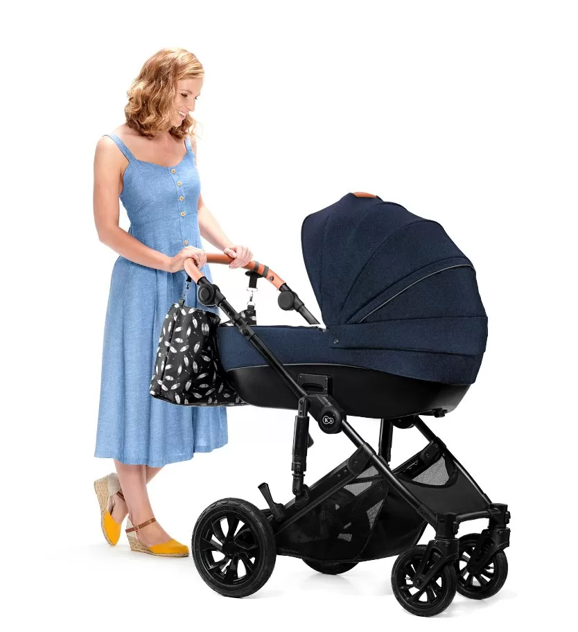 Carucior 3 in 1 kinderkraft prime 2 3in1 mink pro navy, varsta de la 0 luni la 5 ani [3]