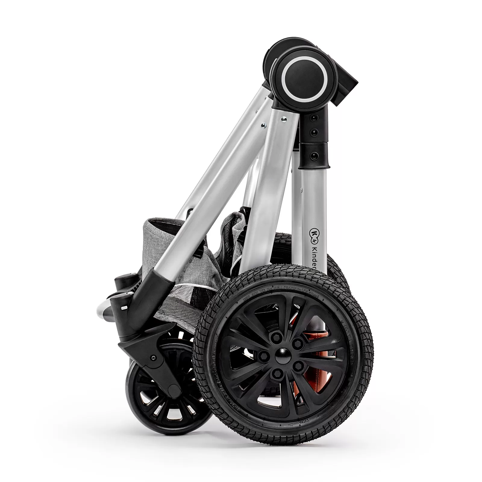 Carucior 3 in 1 kinderkraft veo, grey, varsta de la 0 luni la 3 ani [6]