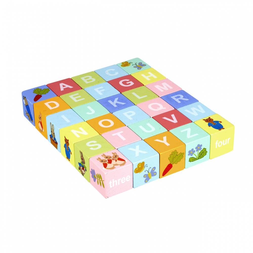 Carucior cu cuburi Peter Rabbit, Orange Tree Toys, varsta 1 - 3 ani, Baiat, Fata [4]
