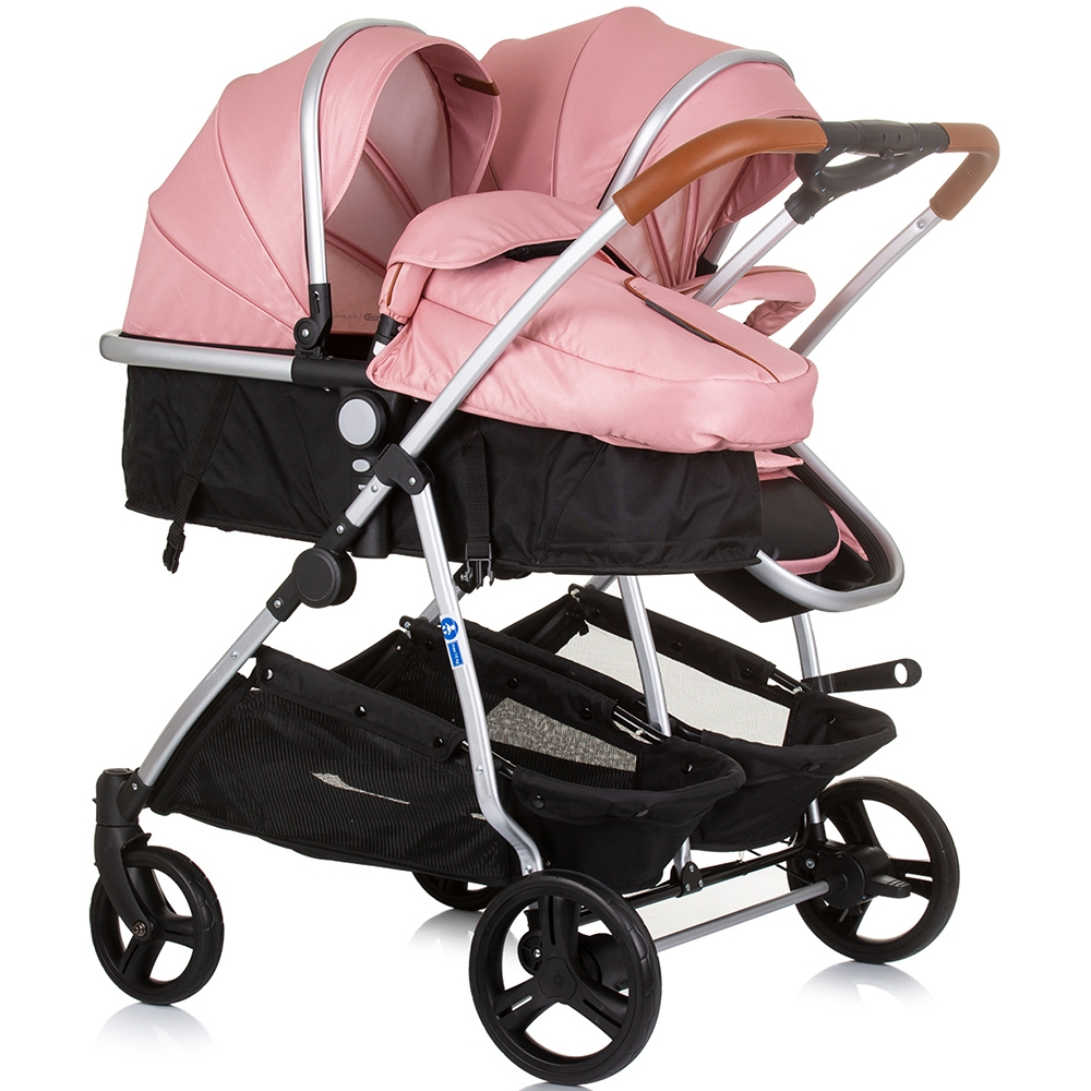 Carucior gemeni Chipolino Duo Smart 2 in 1 flamingo [2]