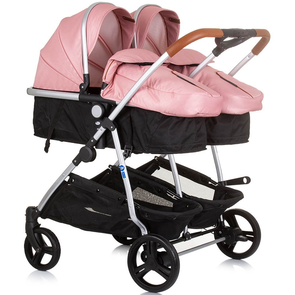 Carucior gemeni Chipolino Duo Smart 3 in 1 flamingo [2]