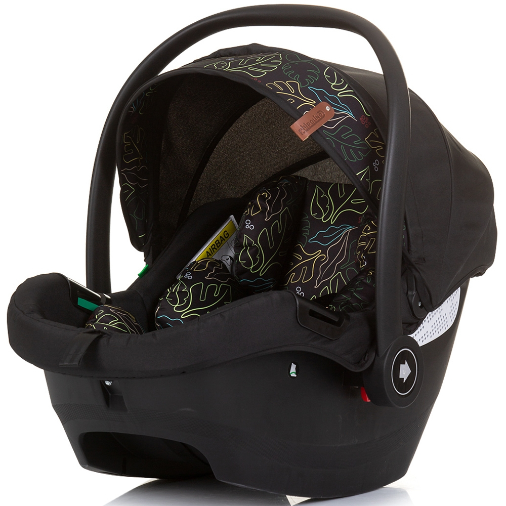 Carucior gemeni Chipolino Duo Smart 3 in 1 obsidian leaves [15]
