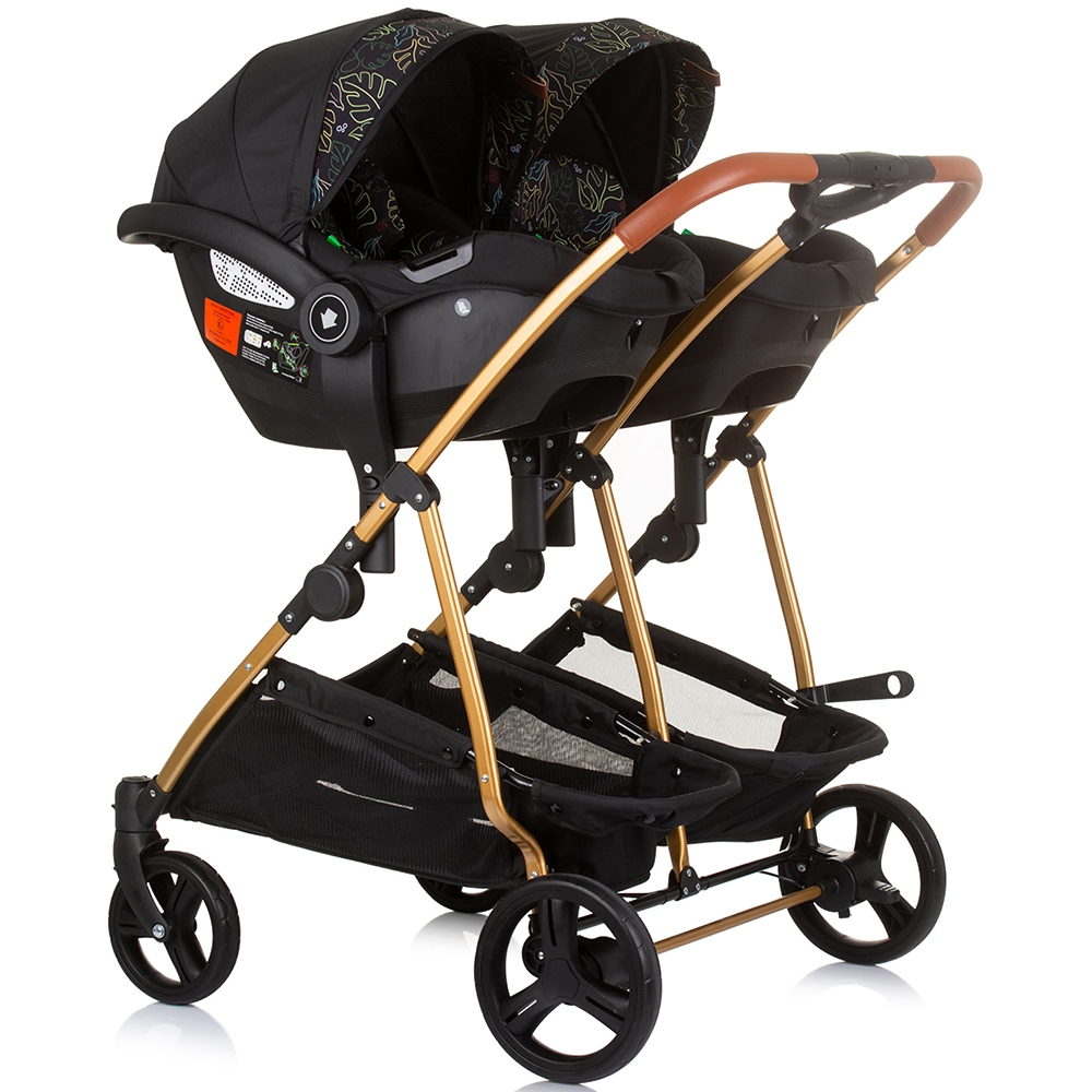 Carucior gemeni Chipolino Duo Smart 3 in 1 obsidian leaves [11]