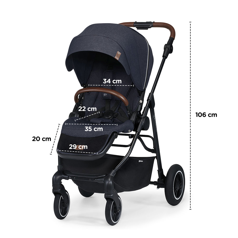Carucior kinderkraft all road, imperial blue, varsta de la 0 luni la 3 ani [4]