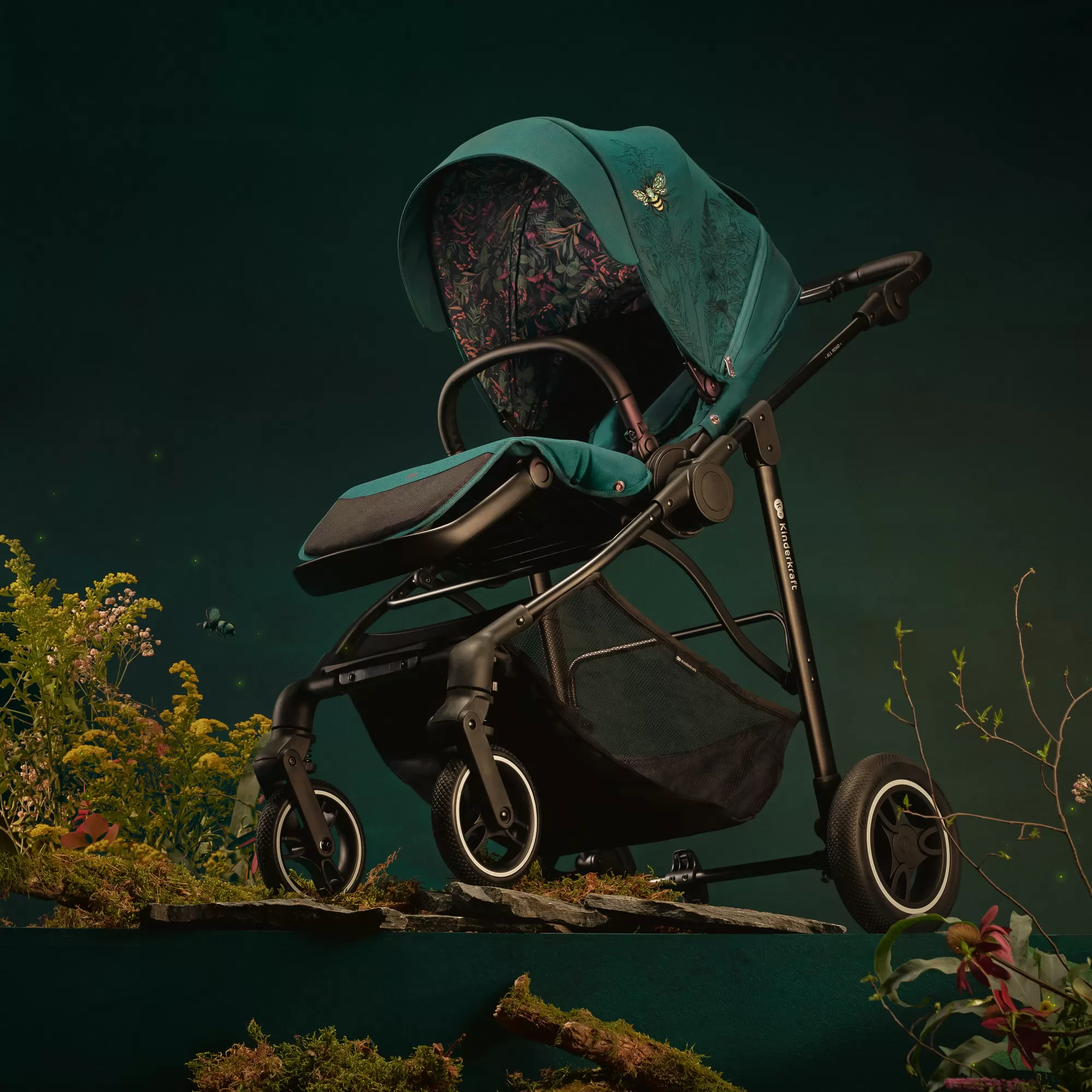 Carucior kinderkraft all road, nature vibes, varsta de la 0 luni la 3 ani [9]