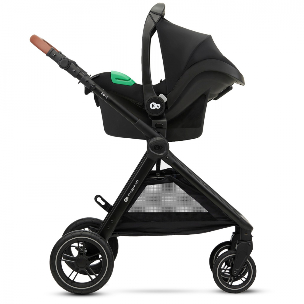 Carucior kinderkraft esme, 3 in 1, sand beige, varsta de la 0 luni la 4 ani [16]