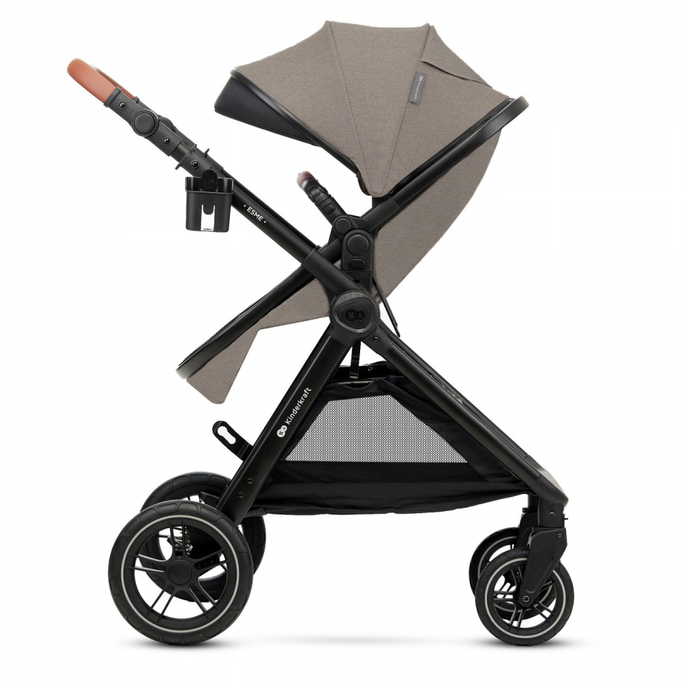 Carucior kinderkraft esme, 3 in 1, sand beige, varsta de la 0 luni la 4 ani [13]