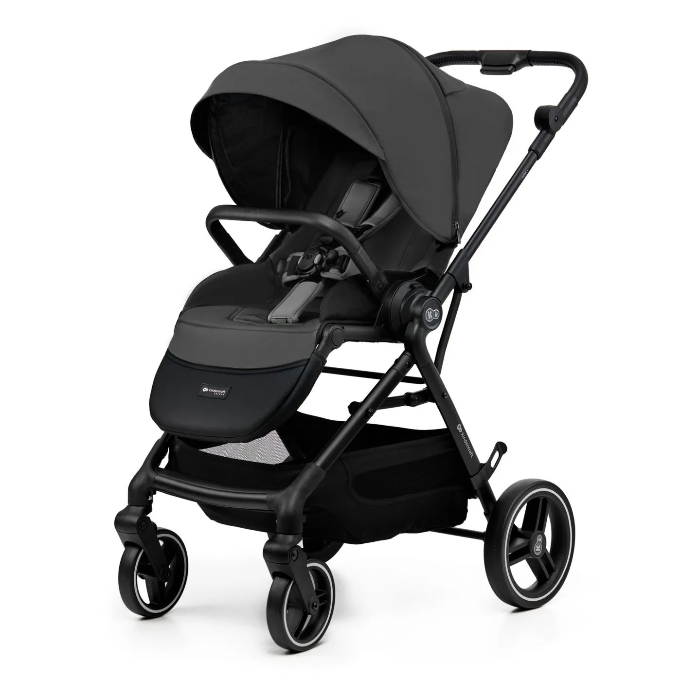 Carucior kinderkraft yoxi 2in1, moonlight grey, copii varsta 0 luni pana la 4 ani [1]