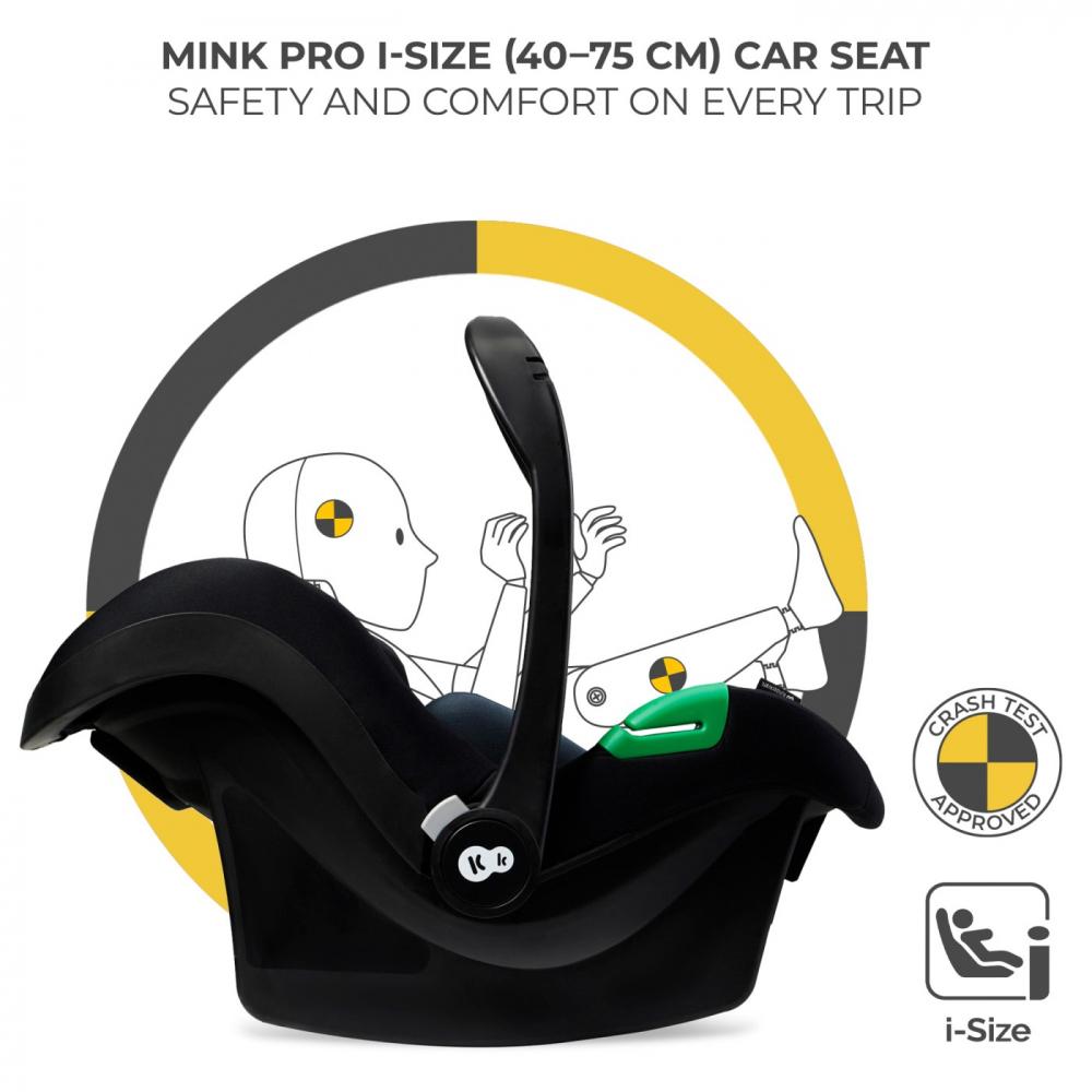 Carucior kinderkraft yoxi 3in1 (mink pro) bej nisip, varsta de la 0 luni la 3 ani [16]
