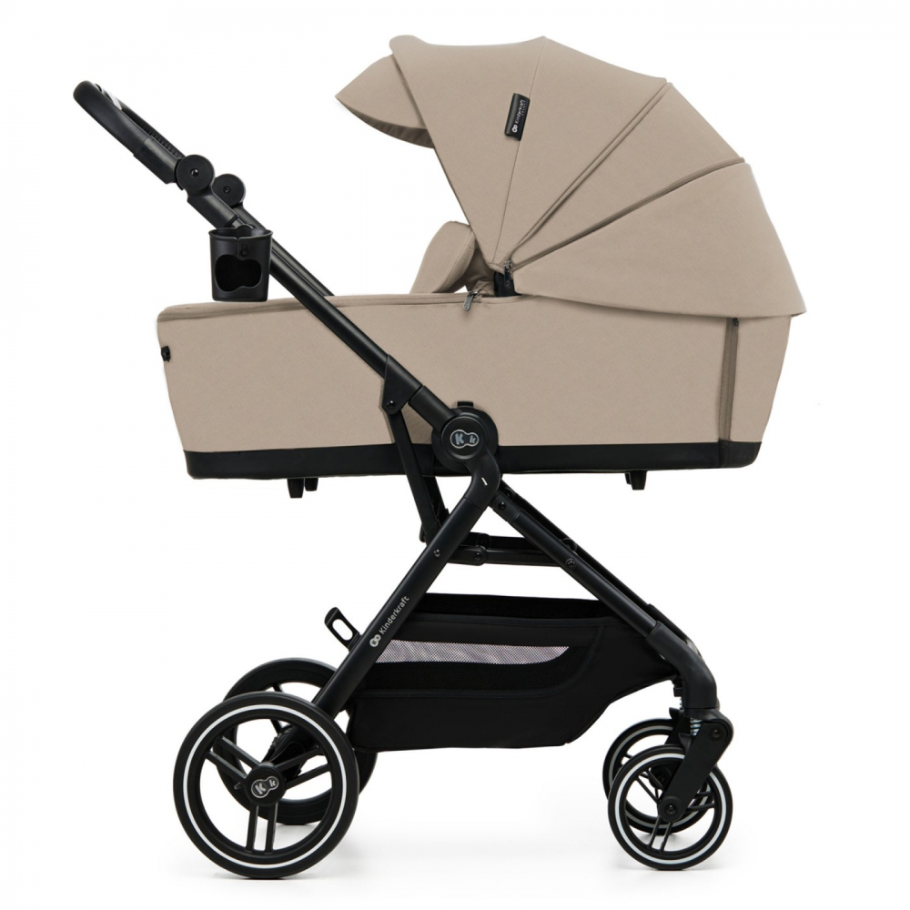 Carucior kinderkraft yoxi 3in1 (mink pro) bej nisip, varsta de la 0 luni la 3 ani [12]