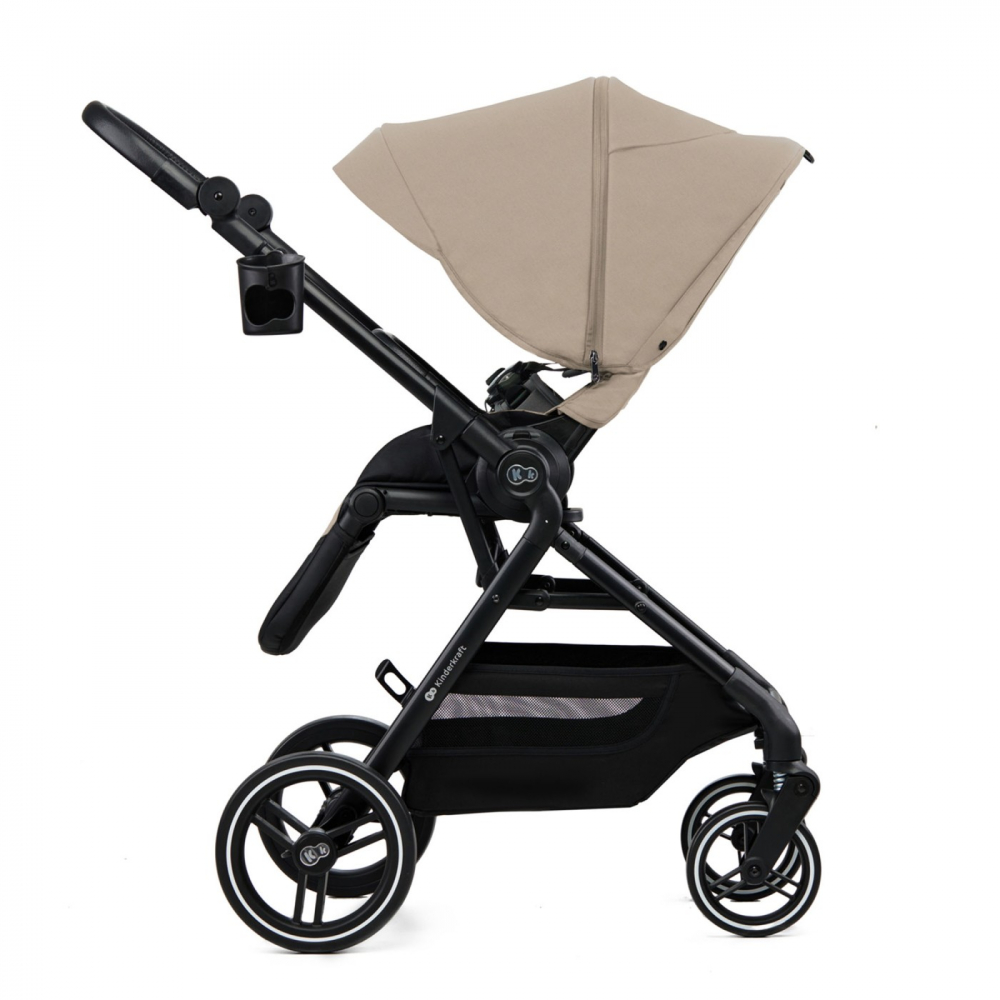 Carucior kinderkraft yoxi 3in1 (mink pro) bej nisip, varsta de la 0 luni la 3 ani [13]