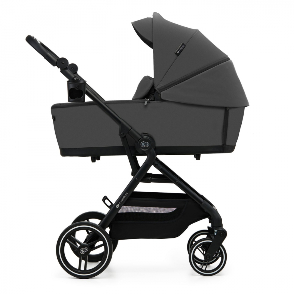 Carucior kinderkraft yoxi 3in1 (mink pro) moon grey, varsta de la 0 luni la 4 ani [7]