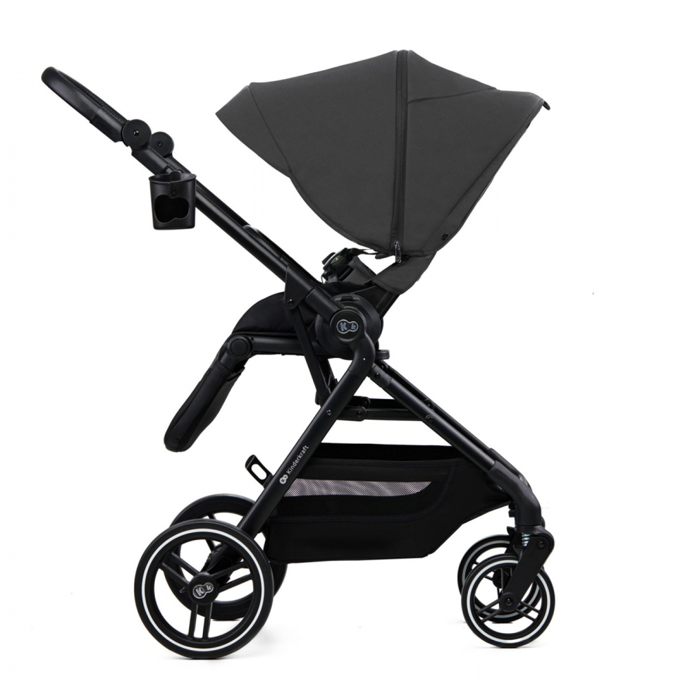 Carucior kinderkraft yoxi 3in1 (mink pro) moon grey, varsta de la 0 luni la 4 ani [9]