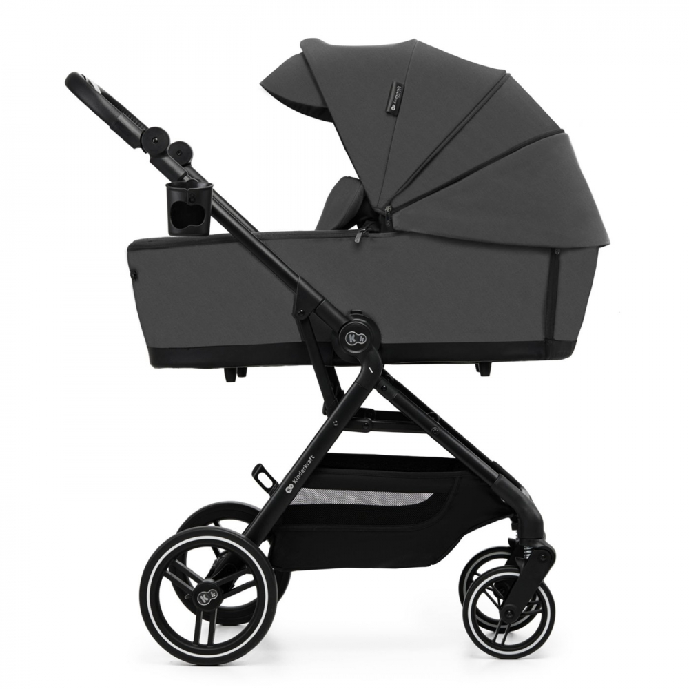 Carucior kinderkraft yoxi 3in1 (mink pro) moon grey, varsta de la 0 luni la 4 ani [8]