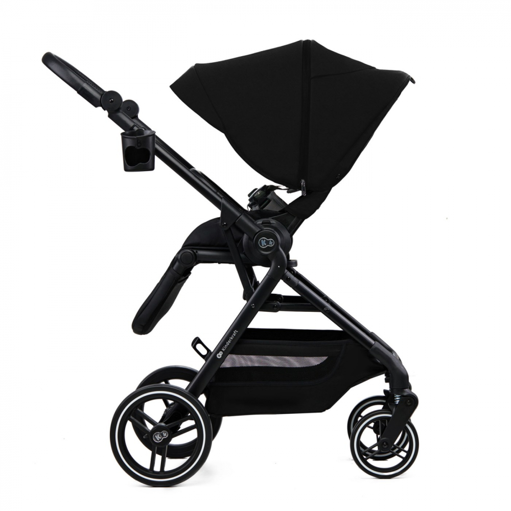 Carucior kinderkraft yoxi 3in1 (mink pro) pure black, varsta de la 0 luni la 4 ani [9]