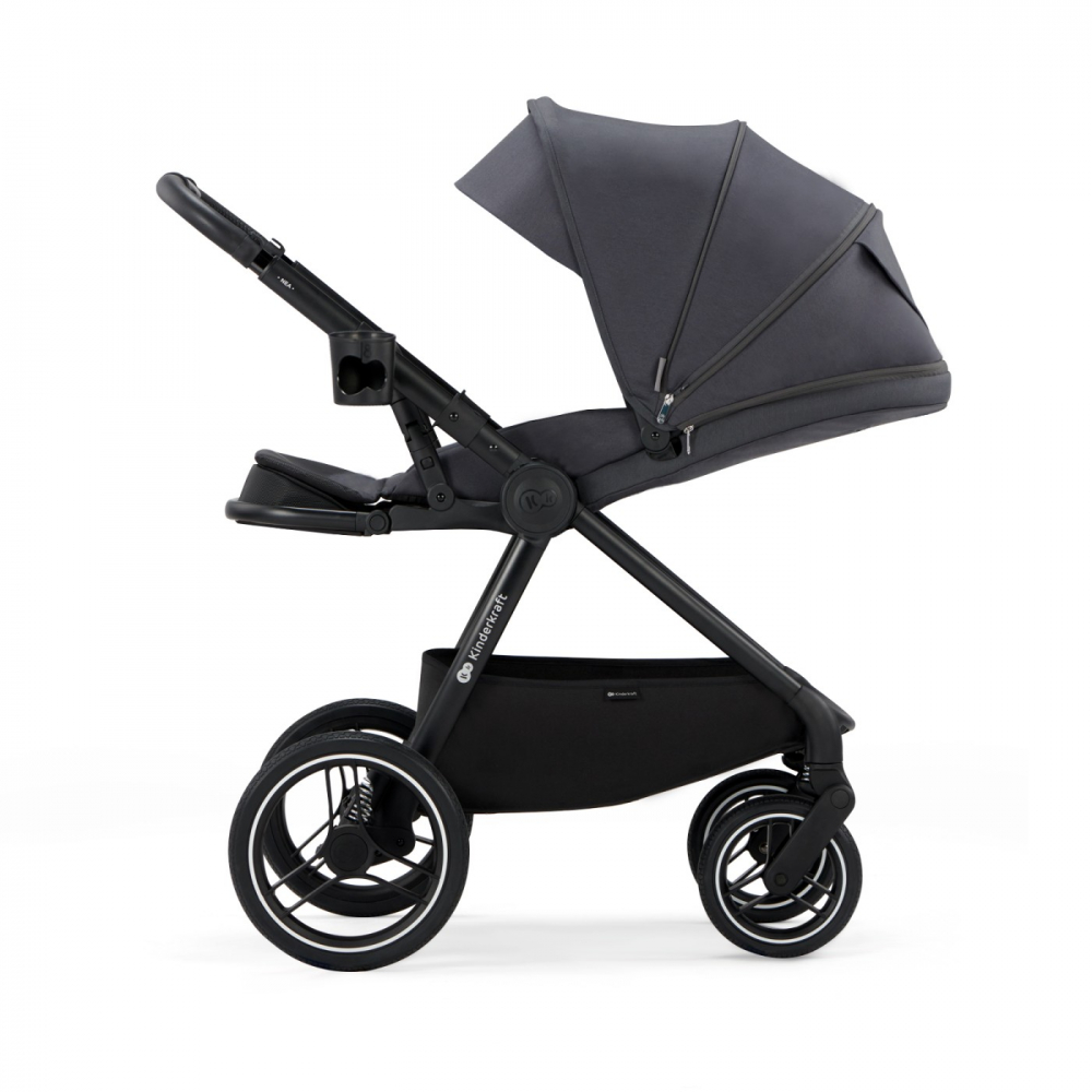 Carucior multifunctional 2in1 kinderkraft nea dark grey, varsta de la 0 luni la 4 ani [5]